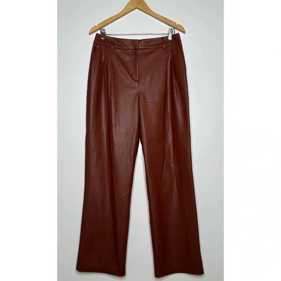 House of Harlow 1960 Pants - House Of Harlow 1960 NEW! Brown Faux Leather Pants Size 10